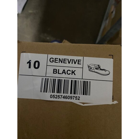 Journee Collection Women's Black Genevive Ankle Strap Flat Sandals Size 10M NIB - Picture 4 of 4